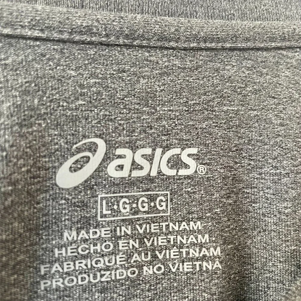 Asics Short Sleeve‎ Charcoal Grey T-Shirt, Size Large, NWOT